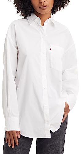 Levi's Nola oversize koszula damska, Nola koszula męska jasna biała, XL