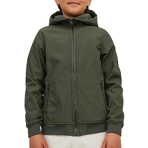 Jack & Jones Junior JJEBASIC kurtka softshellowa Hood SN JNR, Rosin, 128, rodzynka, 128