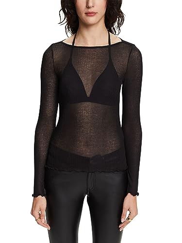 ESPRIT T-shirt damski, 001/Black, XXS