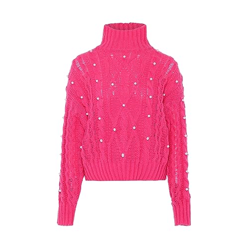 Nascita Damski sweter z golfem różowy M/L, Rosa, M