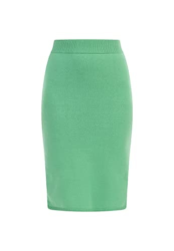 myMo Spódnica midi z dzianiny damska 12426721, jasnozielony, XL