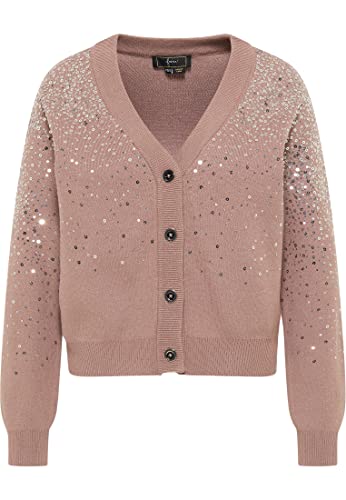 Naemi Damski elegancki kardigan 11029455, szarobrązowy (taupe), M/L, szarobrązowy, M-L