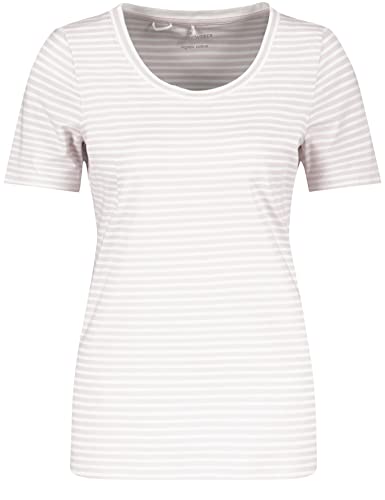 GERRY WEBER Edition T-shirt damski, liliowy/różowy/ecru/biały, 40 PL