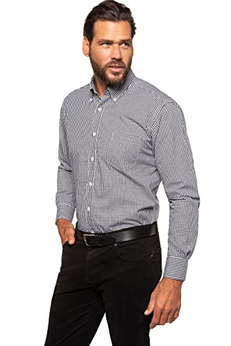 JP 1880 Męskie, duże rozmiary, duże rozmiary, Menswear L-8XL, skórzany pasek, biznesowy, prawdziwa skóra bydlęca 706592, czarny, 105