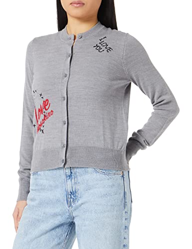 Love Moschino kardigan damski, Medium Gray, 40