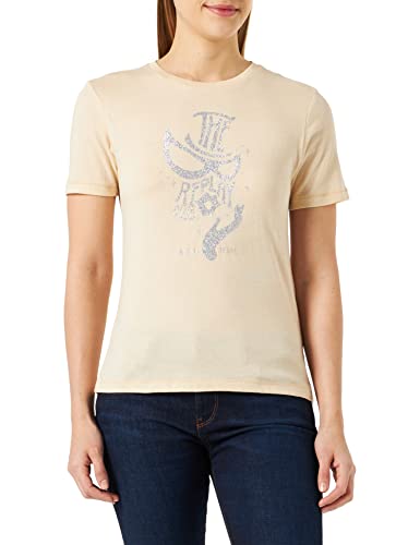Replay T-shirt damski z krótkim rękawem z nadrukiem, 611 Skin, M
