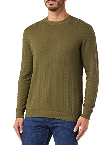Sisley Sweter męski, Military Green 921, M