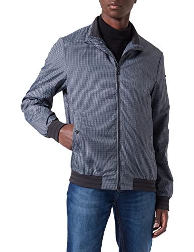 Geox Męska kurtka M Vincit Jacket, jasnoszara/czarna, 46, jasnoszary/czarny, 46