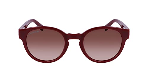 LACOSTE Damskie okulary przeciwsłoneczne L6000S, ciemnoczerwone, jeden rozmiar, Ciemnoczerwony, Rozmiar uniwersalny