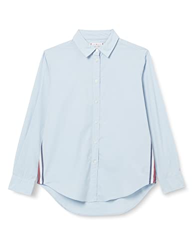 Tommy Hilfiger Damskie bawełniane N Relaxed Monica Ls koszule/tkane topy, Niebieski bryzowy, 64