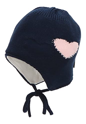 Sterntaler Strickmütze Herzi Czapka dla dzieci, Granatowy, 45