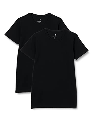 Seidensticker Męski T-shirt 242495, czarny, XXL