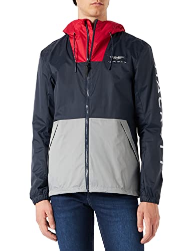 Hackett London Męska kurtka wiatrówka Amr logo, 0aamulti, XXL