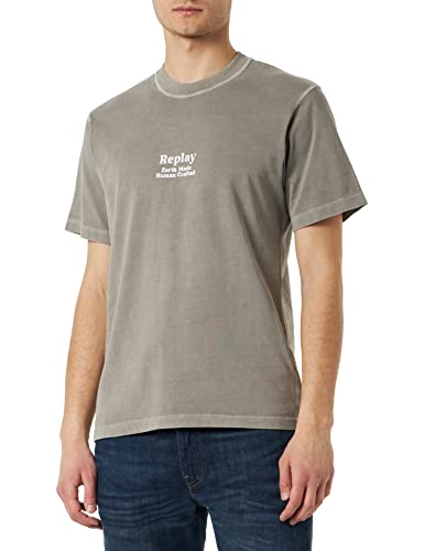 Replay Męski T-shirt M6592, szary (Nepali Grey), L, 585 Nepali Grey, L
