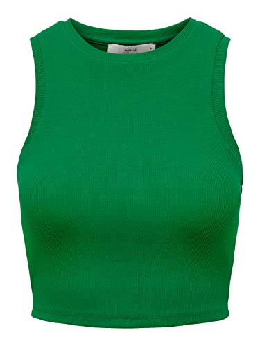Bestseller A/S Damski ONLVILMA S/L Cropped Tank JRS NOOS Top, Jolly Green, XXL, Jolly Green, XXL