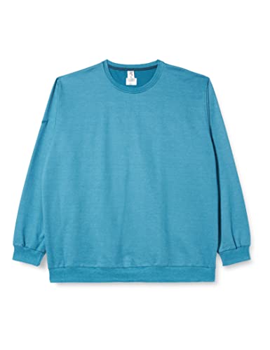 Trigema Damska bluza 574501, szafirowy melang, XL, Szafirowy - jasny melanż, XL
