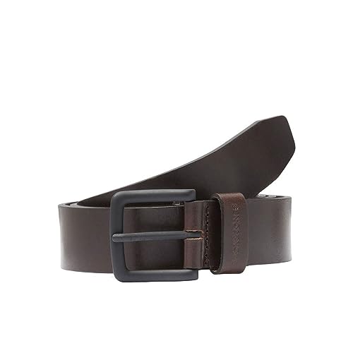 Bestseller A/S Męski pasek JACROMA Leather Belt NOOS, Black Coffee, 95, Black Coffee
