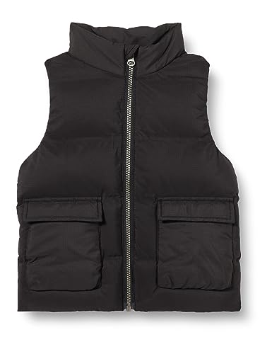 NAME IT Chłopcy NKMMELLOW Puffer Vest TB kamizelka buforowa, czarna, 122, Schwarz, 122