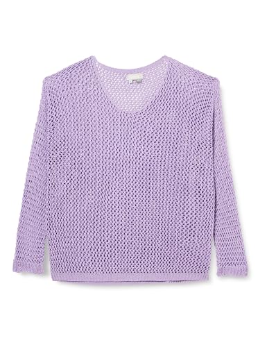 aleva Damski sweter z dzianiny 10426982-AL04, liliowy, XXL, bez, XXL
