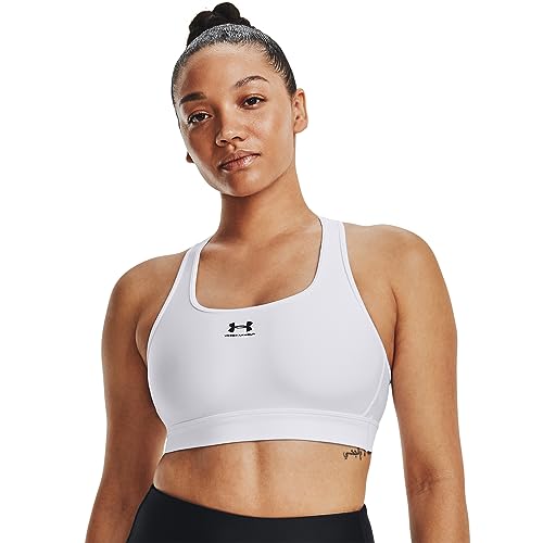 Under Armour Damski biustonosz UA HG Mid Padless, biały, XS, biały, XS-S