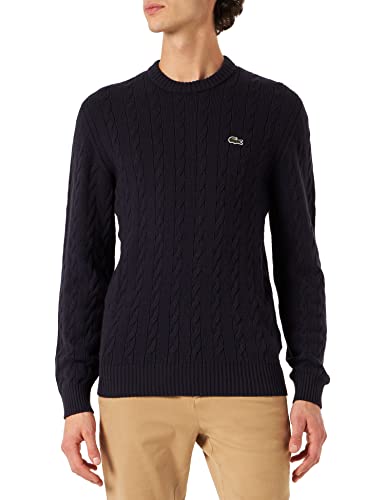 Lacoste sweter męski, granatowy, S