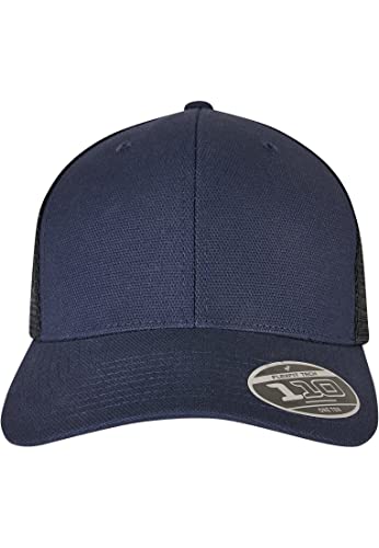 Flexfit Unisex czapka baseballowa 110 strukturyzowane płótno Trucker Navy/Black One Size, granatowy/czarny, jeden rozmiar