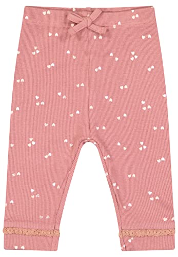 SALT AND PEPPER Legginsy dziewczęce z bawełny ekologicznej, ciemny róż, normalny