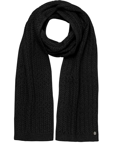 Tamaris damski szalik, Jet Black, jeden rozmiar