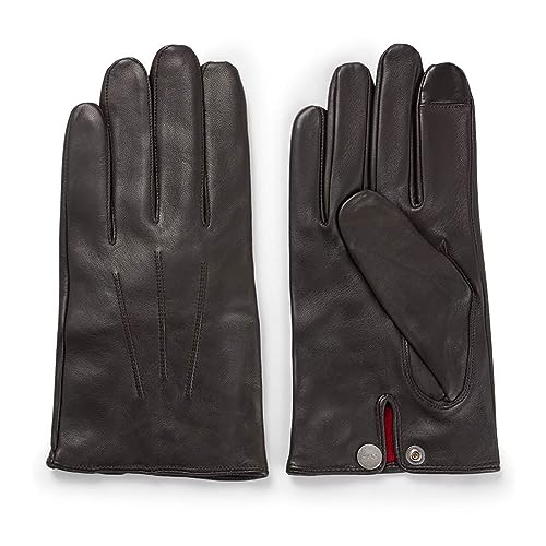 BOSS Męskie rękawiczki Jaan Gloves, Dark Brown204, 9,5, Dark Brown204, 9.5