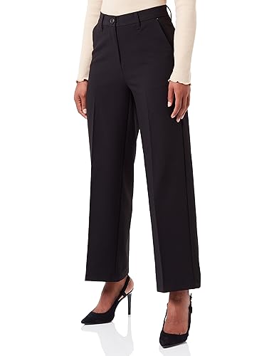 Bestseller A/S Damskie spodnie VMCELESTE MR Wide Pant NOOS, czarne, 34/30, Schwarz, 34W / 30L