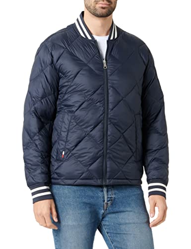 Tommy Hilfiger Męska kurtka izolowana z odwracalną warstwą bomberki, Pustynne niebo, XXL