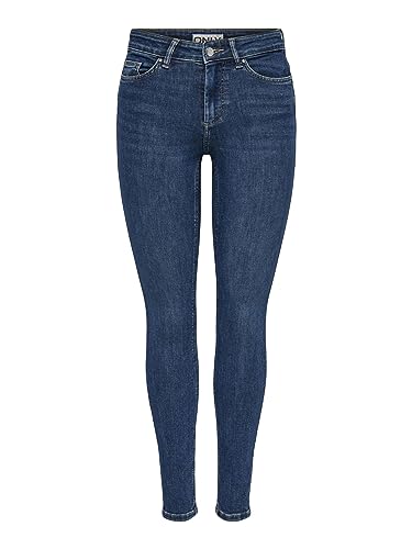 ONLY OnlBlush Mid dżinsy damskie skinny fit, niebieski (medium blue denim), (L) W / 32L