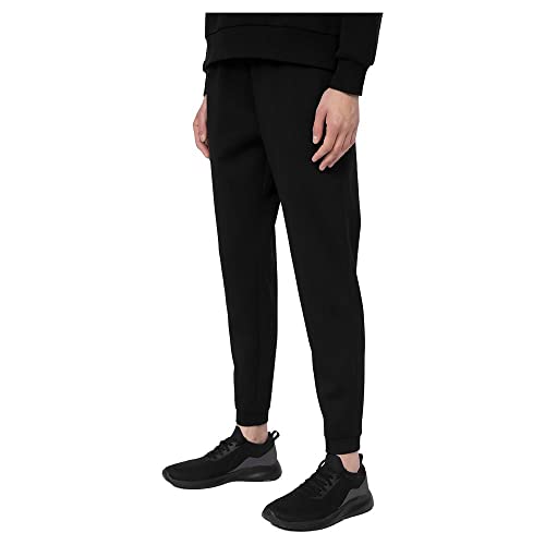 4F Spodnie damskie, Głęboki czarny, XS