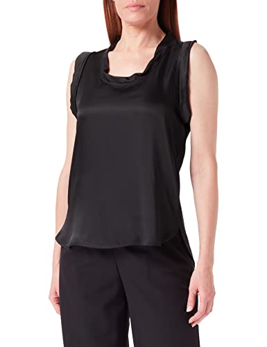 Sisley Koszulka damska, top 52ADLH00M, czarna 100, L, czarny 100, L