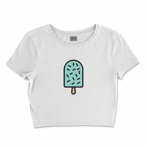 Bona Basics, Damski T-shirt basic, z nadrukiem cyfrowym, 100 bawełny, biały, swobodny, damski top, rozmiar: L, biały, L Krótki