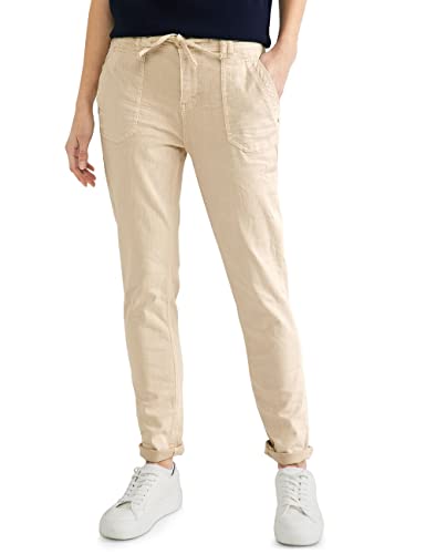 Street One Damskie spodnie jeansowe luźne, Light Smooth Sand Washed, 31W / 30L