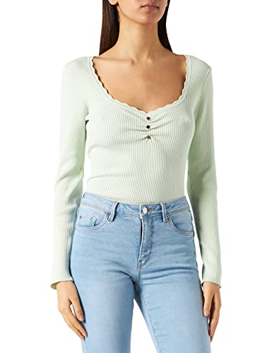 Morgan Damski sweter z cienką skalą - ML, Vert Clair, L