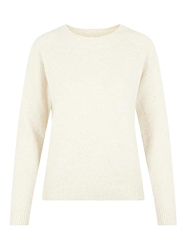 Vero Moda Petite VMDOFFY LS O-Neck Bluzka GA PTT sweter, Birch/Detail:Melange, S/P dla kobiet, Brzoza
