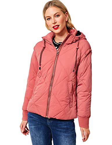 Street One Damska kurtka pikowana A201727, w stylu vintage, różowa, 38, Vintage Rose, 38