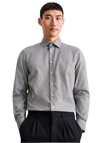 Seidensticker Męska koszula z długim rękawem Extra Slim Fit, zielony, 42