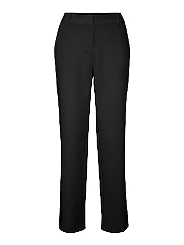 VERO MODA Damskie spodnie Vmzelda H/W Straight Pant Petite, czarny, 44W / 30L