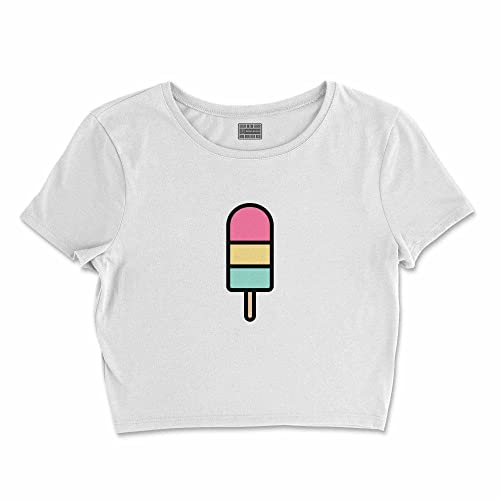 Bona Basics, Damski T-shirt basic, z nadrukiem cyfrowym, 100 bawełny, biały, swobodny, damski top, rozmiar: M, biały, M