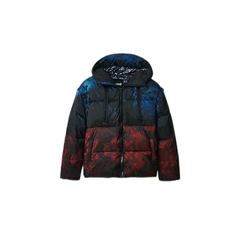 Desigual Damski płaszcz z podszewką, czarny, M