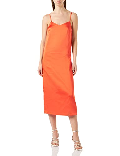 ONLMAYRA WVN Satynowa sukienka WVN, Flame, 40