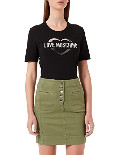 Love Moschino Damska spódnica Garment Dyed Miniskirt, zielony, 40