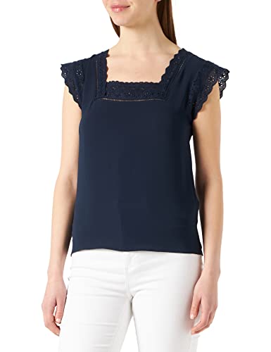 Naf Naf T-shirt damski, niebieski morski, L