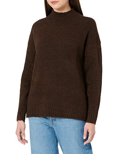 bestseller a/s Damski sweter Vmlefile Oversize Boxy Blouse Ga Noos, Coffee Bean/Detail:w. Melange, L