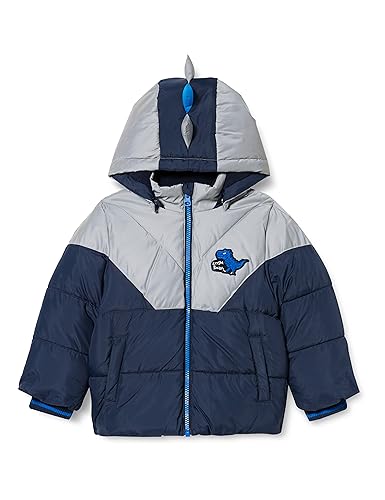 NAME IT Chłopięca kurtka puchowa NMMMORTEN Odblaskowa kurtka buforowa, Dark Sapphire, 98, Dark Sapphire, 98