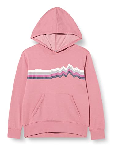 Patagonia Bluza z kapturem K's LW Graphic Tops, Ridge Rise Stripe: Jasna gwiazda Pink, 8 lat chłopiec, Ridge Rise Stripe: Jasna gwiazda różowa, 8 lat