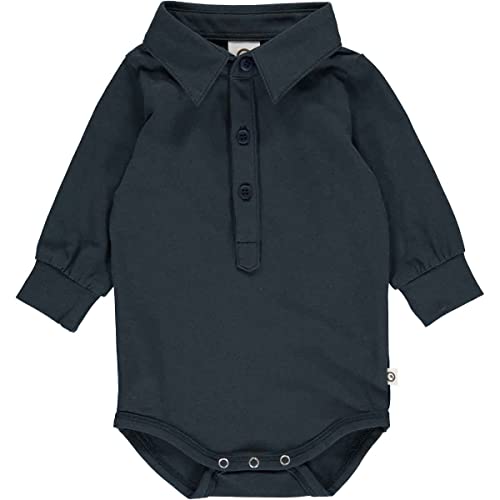 Müsli by Green Cotton Cozy Me L/S Shirt Body Płaszcz Baza Unisex Dziecko, Noc niebieski, 98